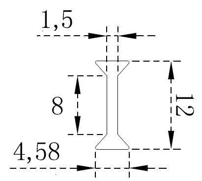 Profil do łączenia szkła 12mm/3m (Zdjęcie 2)