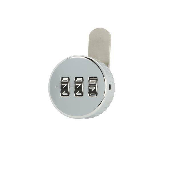 Zamek szyfrowy JACKS 19x20mm chrom prawy