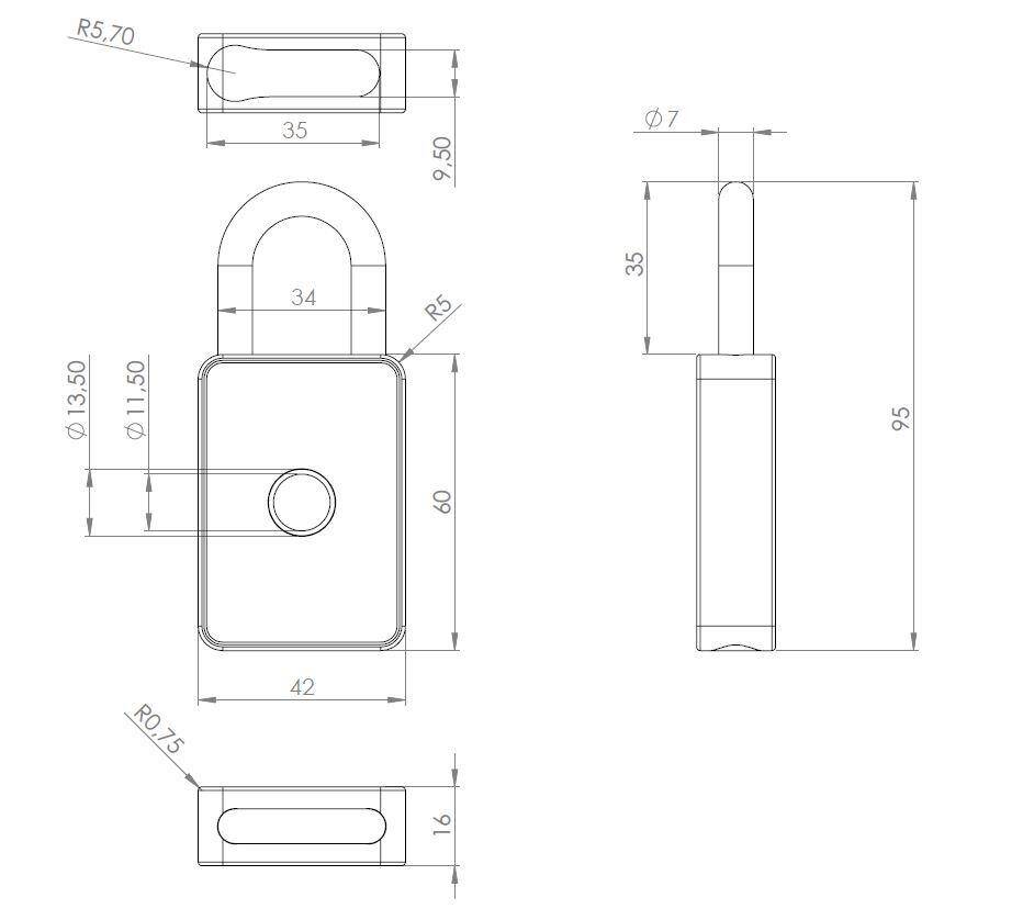 Kłódka Bluetooth E-Pad IOS& Android Mast (Zdjęcie 6)