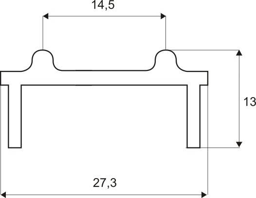 Profil C wysoki/dolny system #2740 2m (Zdjęcie 2)