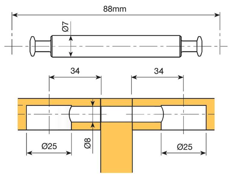 Medial Fix trzpień 88mm ocynk (Zdjęcie 3)