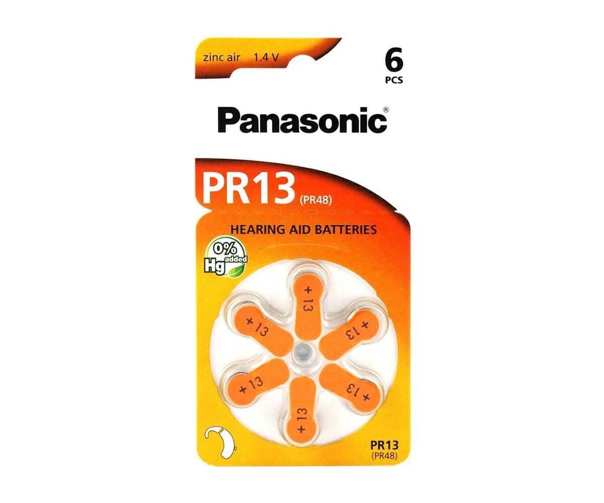 Bateria słuchowa Panasonic PR13 (6 sztuk) (Photo 1)