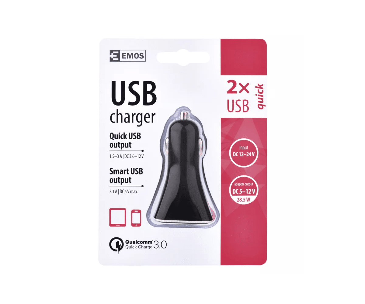 Ładowarka EMOS USB V0213 Quick QC 3.0 (Zdjęcie 4)