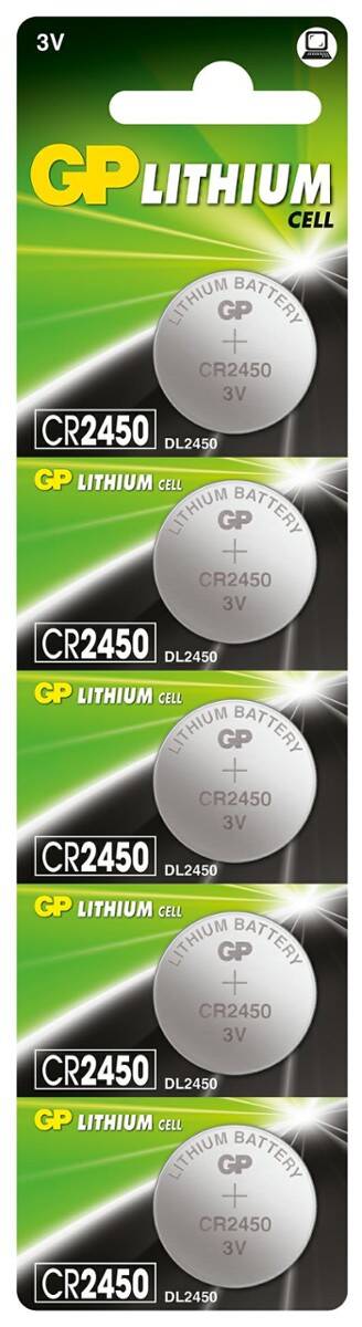 Bateria litowa GP CR2450 (5 sztuk)