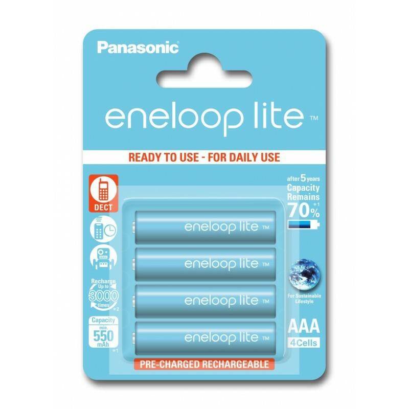 Rechargeable Battery Panasonic Eneloop LITE R03 AAA 550mAh (4 units)