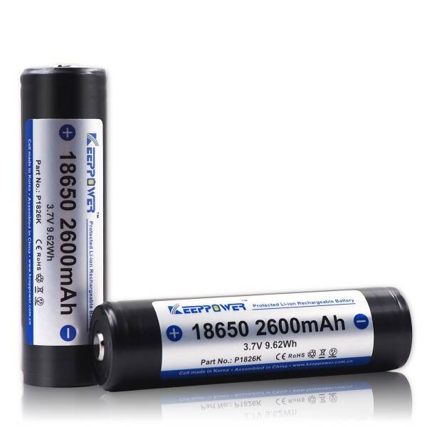 Keeppower Rechargeable Battery ICR18650-260PCM-R 