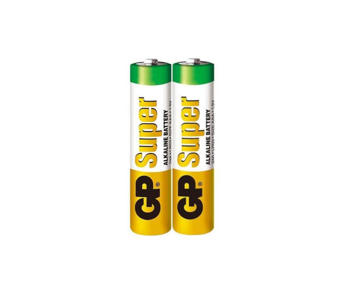 Bateria alkaliczna LR03  AAA GP SUPER (2 sztuki) (Zdjęcie 1)