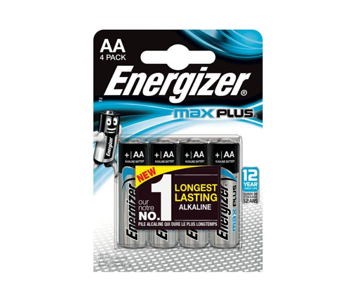 Alkaline battery LR6 AA ENERGIZER MAX PLUS (4 sztuki)