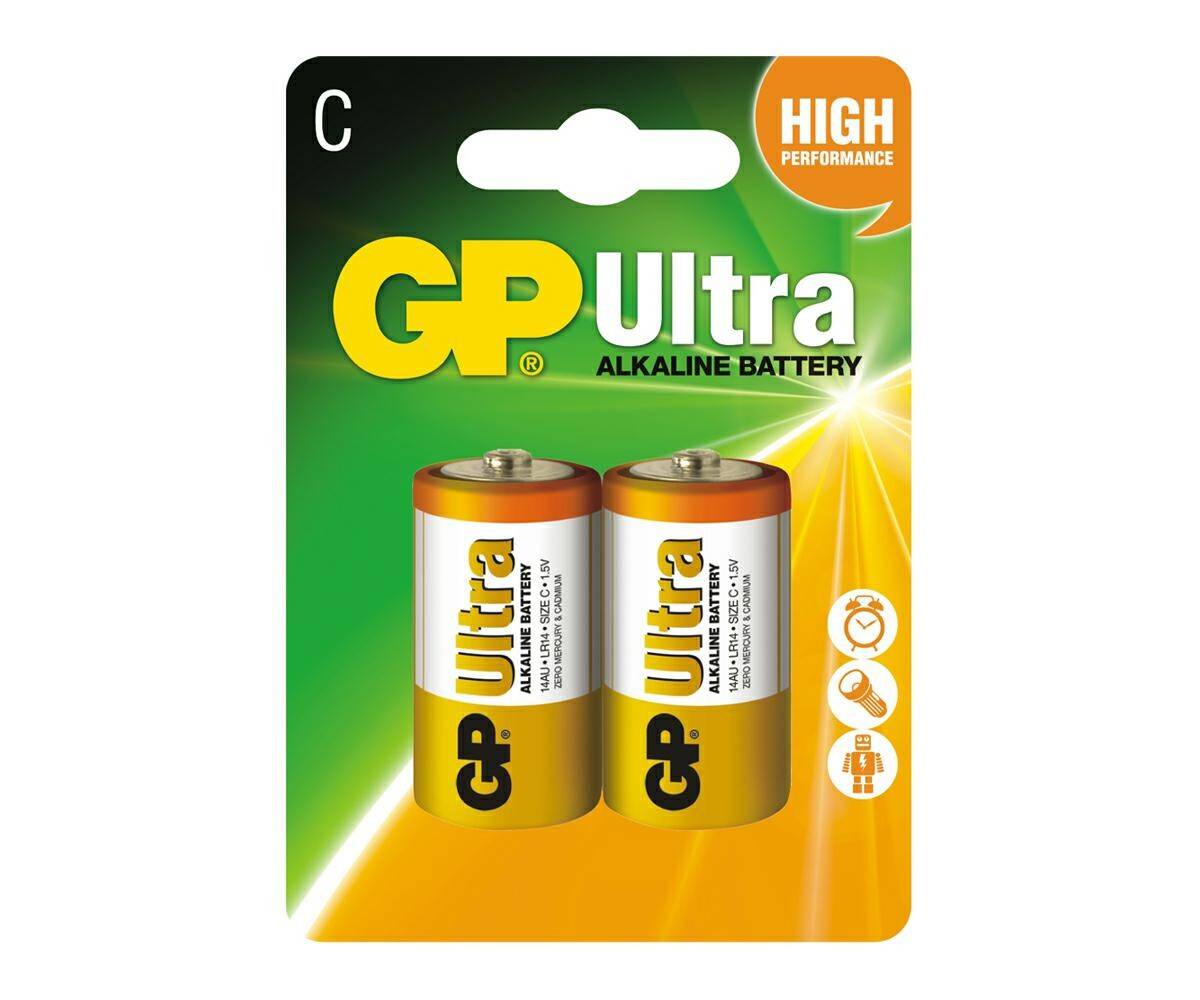 Bateria alkaliczna LR14 GP ULTRA (2 sztuki) (Zdjęcie 1)