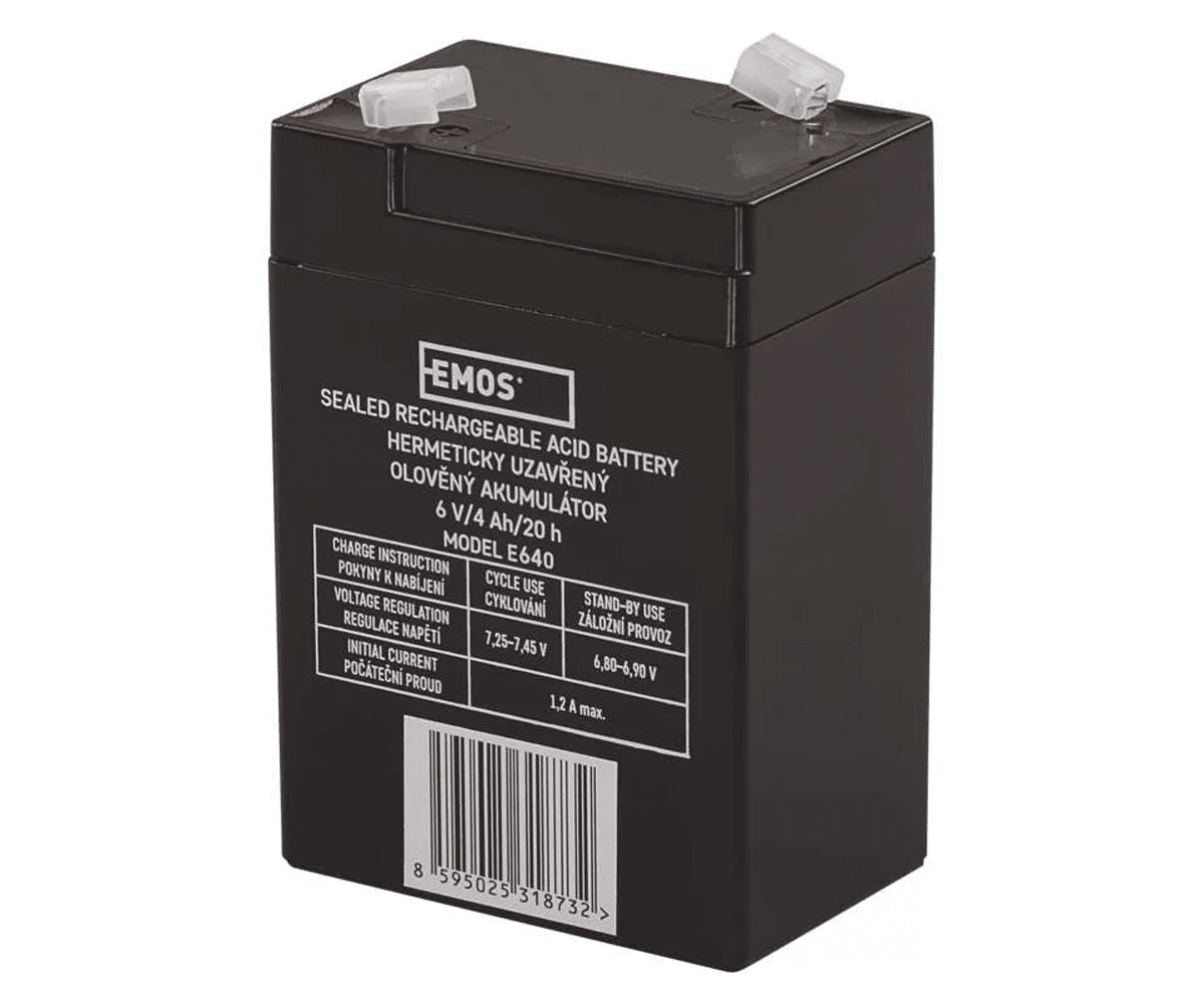 Akumulator żelowy 6,0V/4Ah EMOS B9641 (Zdjęcie 1)
