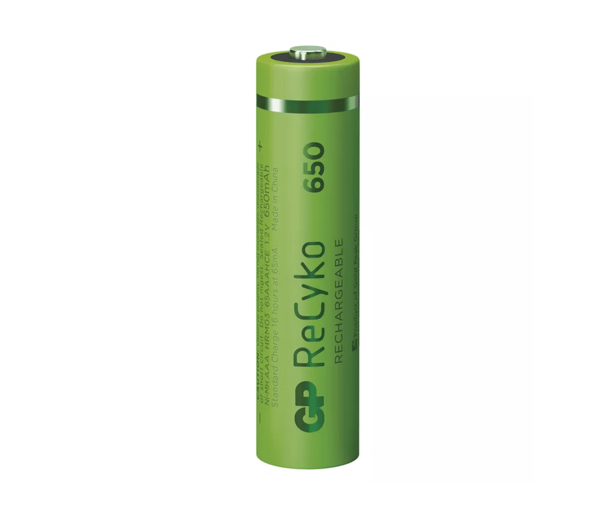 Akumulatorki GP Recyko R03 AAA 650mAh (2 sztuki) (Zdjęcie 3)