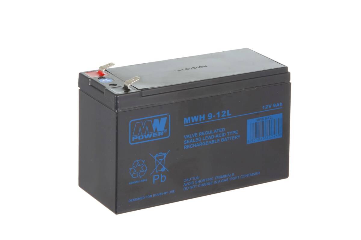 Akumulator żelowy 12V 9Ah MWH T2 (Zdjęcie 3)