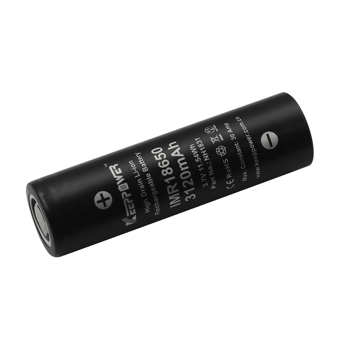 Akumulator Keeppower IMR18650 3120mAh Li-ION 30A (Zdjęcie 2)
