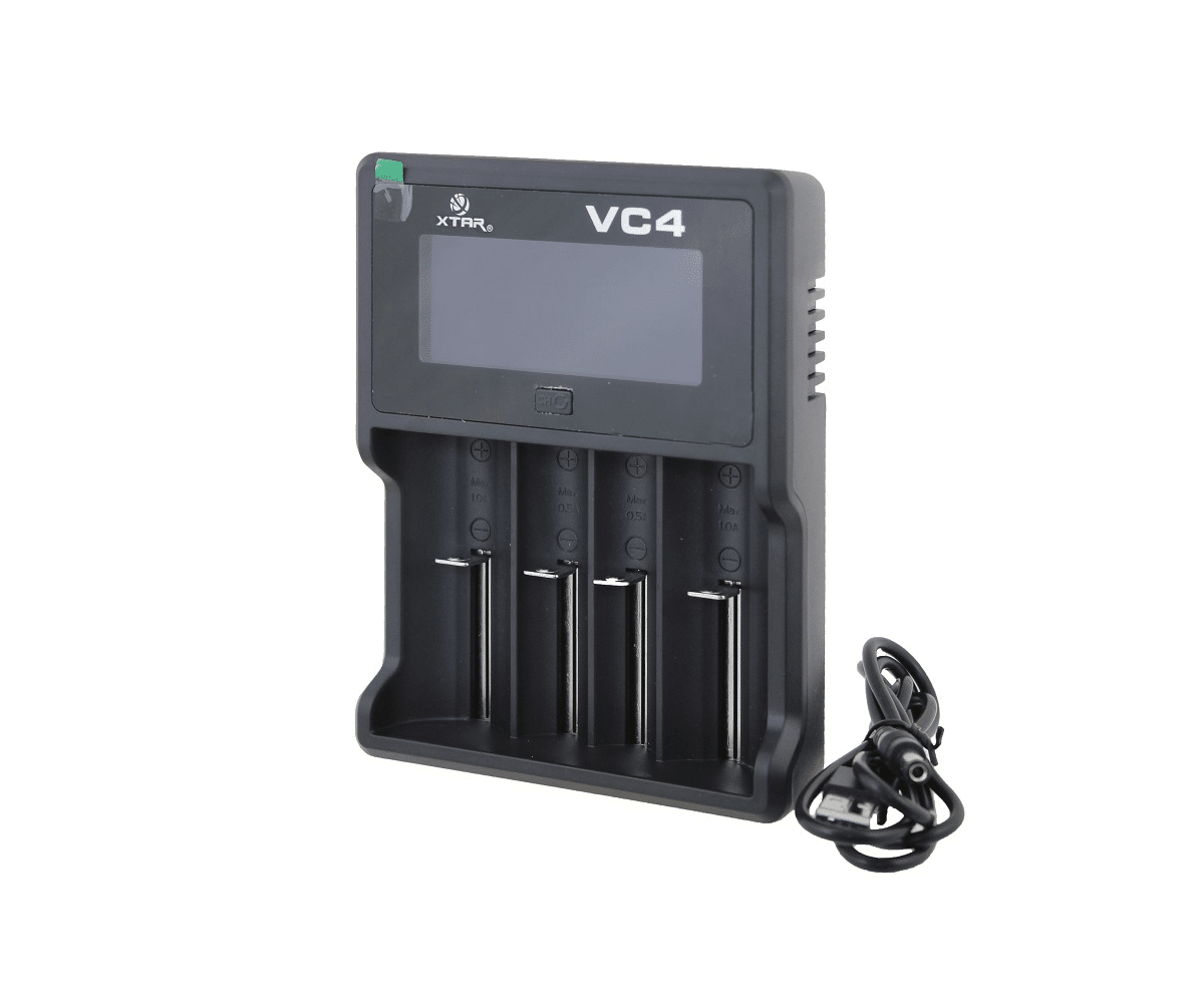 Ładowarka XTAR VC4 + 4 akumulatory KEEPPOWER ICR18650 2600mAh + zasilacz USB XTAR AC/5V 2.1A  (Zdjęcie 2)