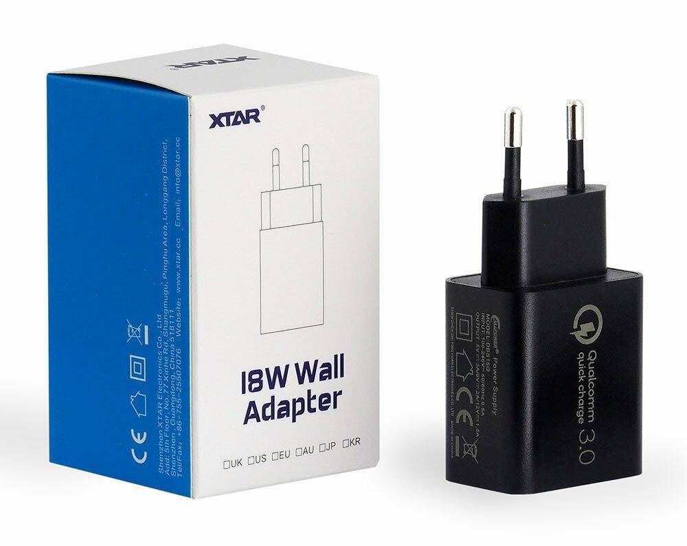 Ładowarka USB XTAR QC 3.0 AC/5V/9V/12V (Zdjęcie 3)