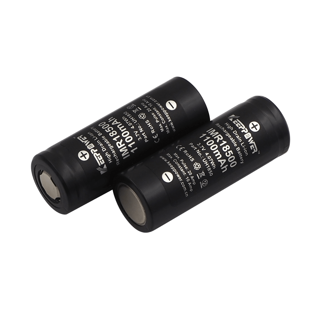 Akumulator KEEPPOWER IMR18500 1100mAh Li-ION 10A (Zdjęcie 4)