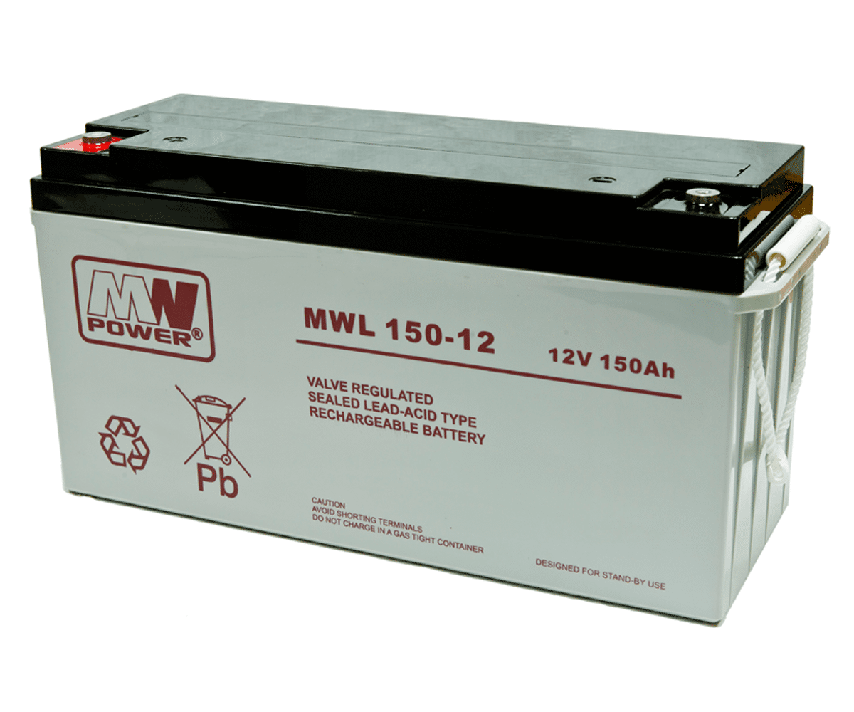 Akumulator żelowy 12V/150Ah MWL Pb 485 × (Zdjęcie 1)