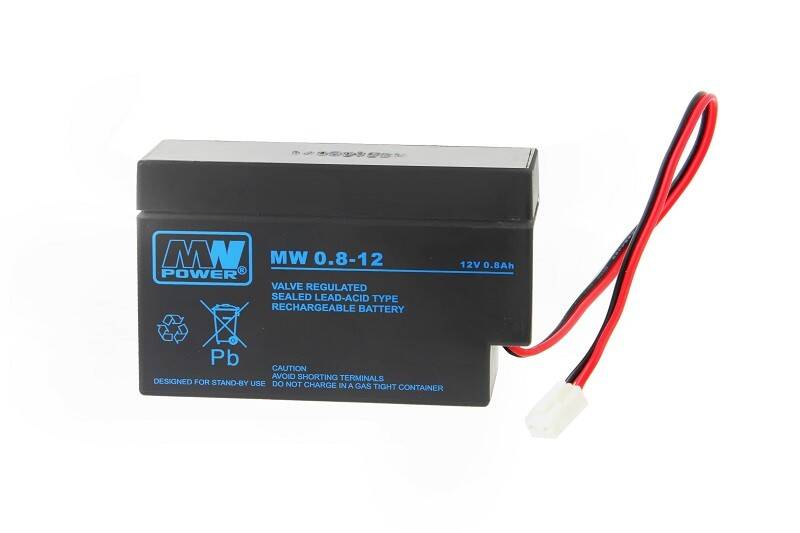Gel battery 12V 0,8Ah MW