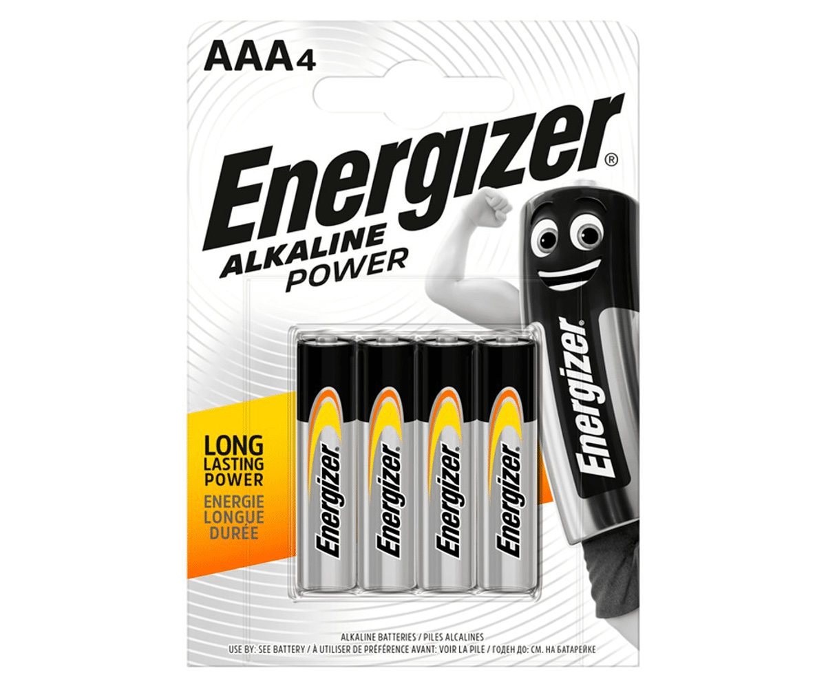 Bateria alkaliczna LR03 AAA ENERGIZER POWER (4 sztuki)