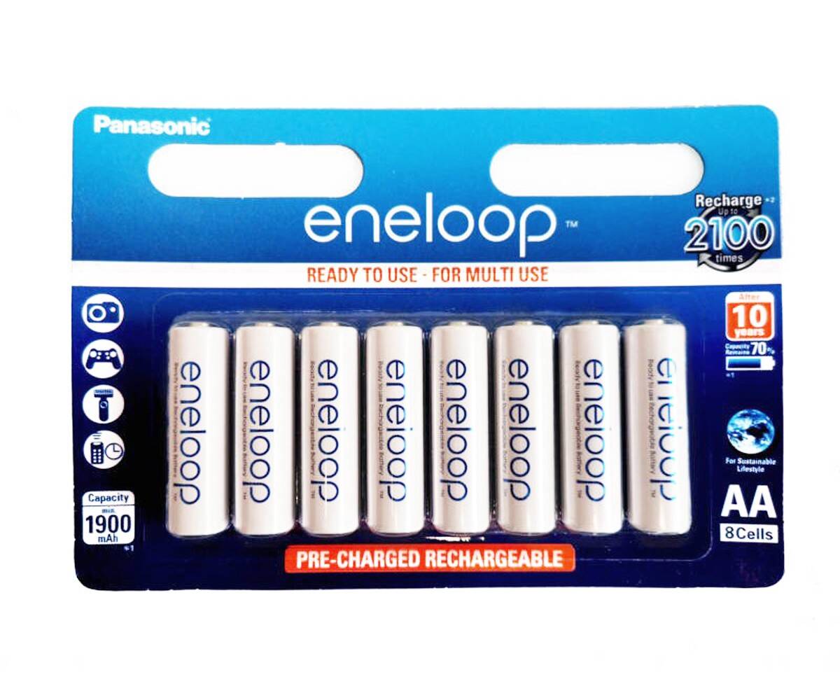 Akumulatorki Panasonic Eneloop R6 AA 1900mAh (8 sztuk)