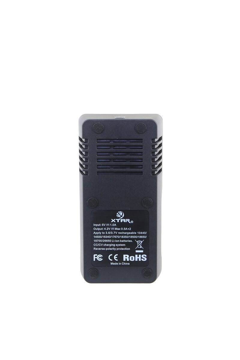 Ładowarka XTAR VC2 + zasilacz USB 5V/1A (Zdjęcie 2)
