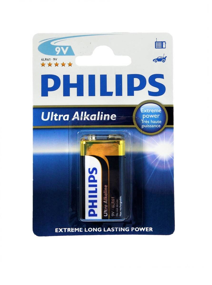 Bateria alkaliczna 6LF22 PHILIPS ULTRA (1 sztuka) (Zdjęcie 1)