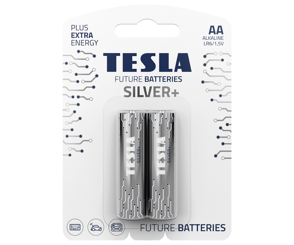 Bateria alkaliczna LR6 TESLA SILVER+ 1,5V (Zdjęcie 1)