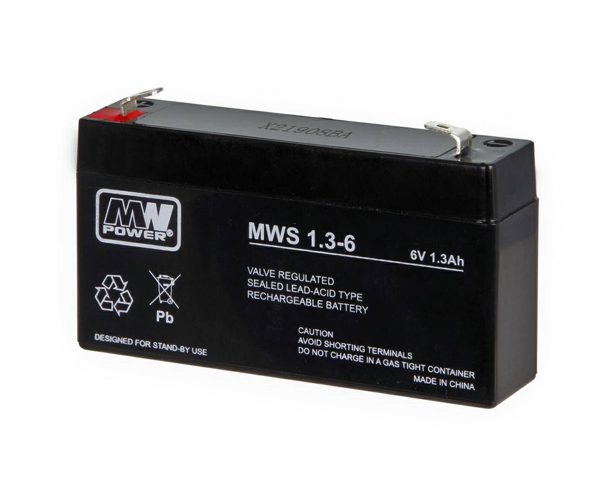 Akumulator żelowy 6V 1,3Ah MWS