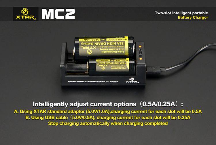 Ładowarka XTAR MC2-C 18650/26650 Li-ION, (Photo 4)
