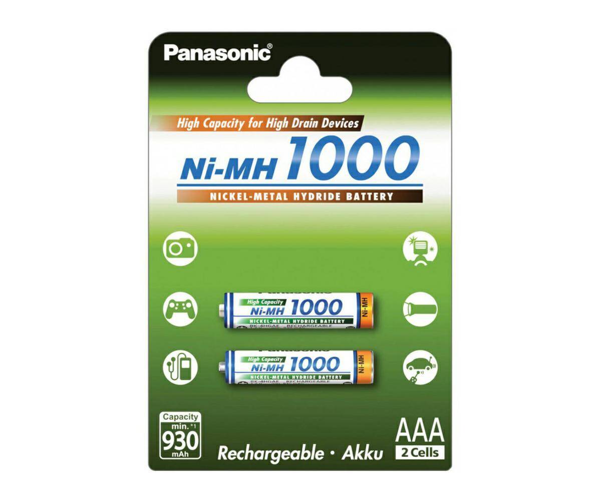 Akumulatorki Panasonic R3/AAA 1000mAh Ni-MH (2 sztuki) (Zdjęcie 3)