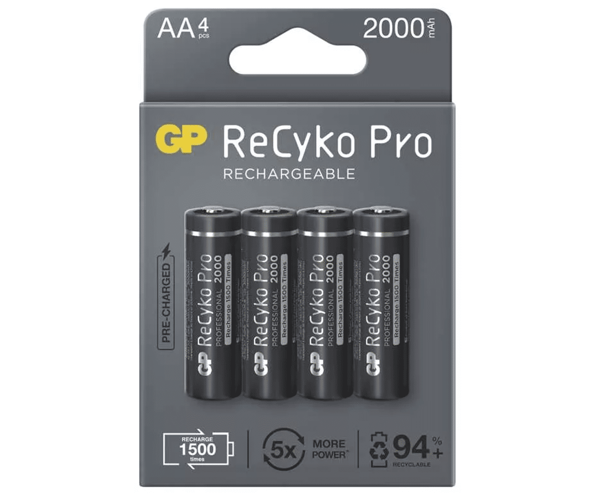 Akumulatorki GP Recyko PRO R6 AA 2000mAh (4 sztuki) (Zdjęcie 1)