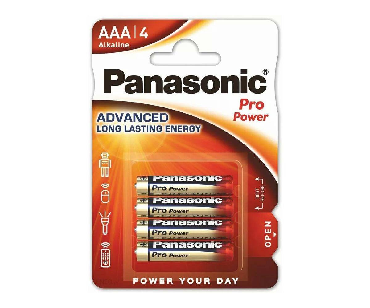 Bateria alkaliczna LR03 AAA PANASONIC PRO Power  (4 sztuki)