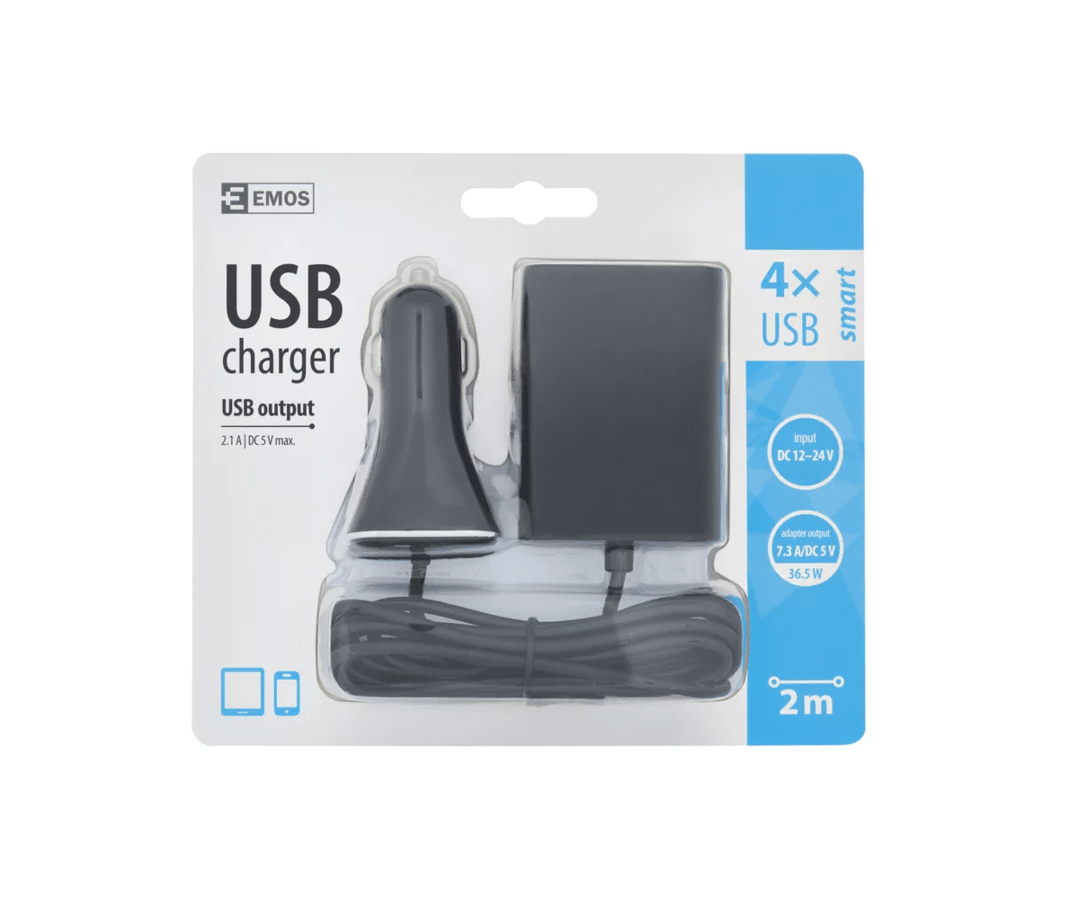 Ładowarka EMOS USB V0216 SMART 7.3A (Zdjęcie 5)
