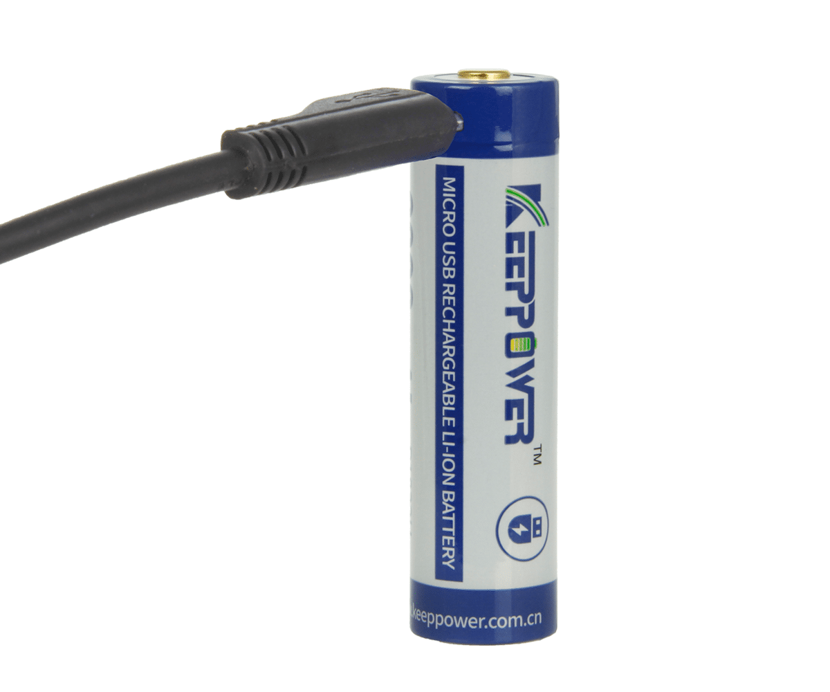 Akumulator KEEPPOWER ICR18650-320PCM 3200mAh Li-ION micro-USB (Zdjęcie 2)