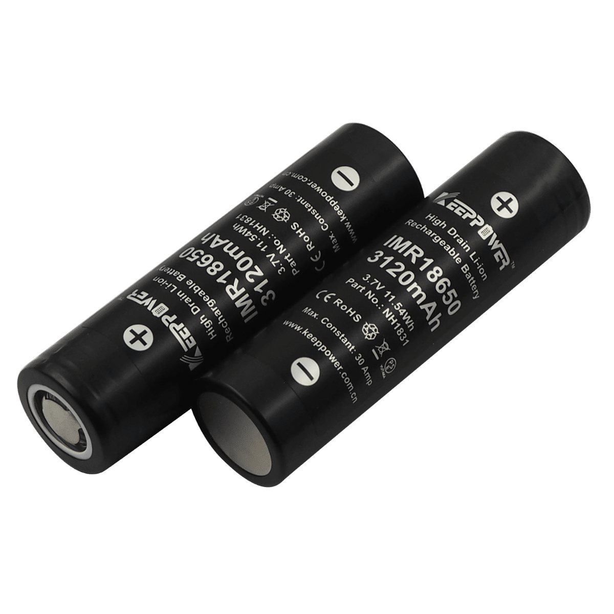 Akumulator Keeppower IMR18650 3120mAh Li-ION 30A (Zdjęcie 3)