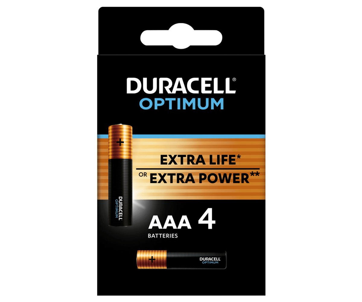 Bateria alkaliczna LR03 DURACELL OPTIMUM (Zdjęcie 2)