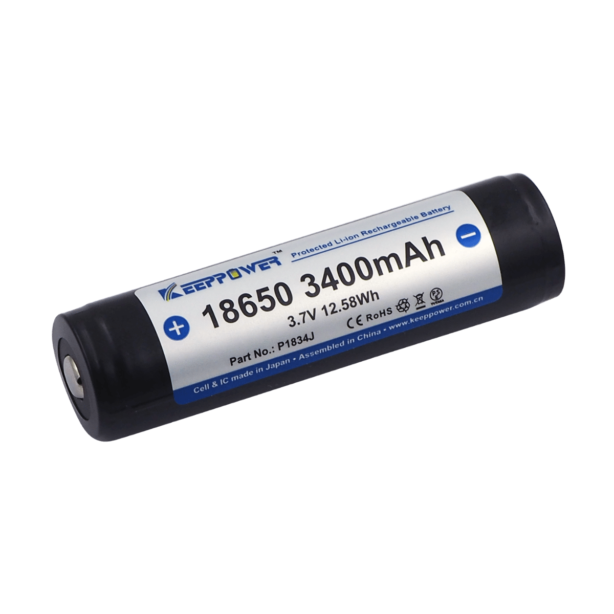 Akumulator KEEPPOWER ICR18650-340PCM 3400mAh Li-ION (Zdjęcie 4)