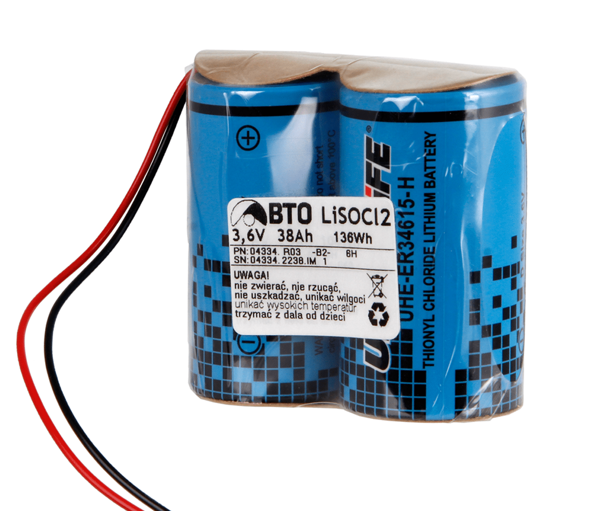 Pakiet baterii litowych D 3,6V 1S2P