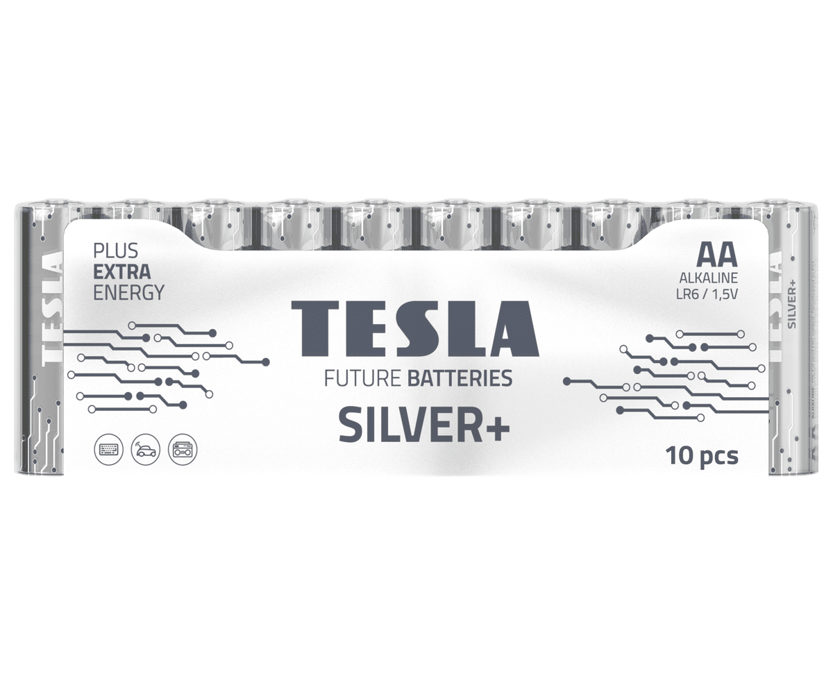 Bateria alkaliczna LR6 TESLA SILVER+ 1,5V (Photo 1)