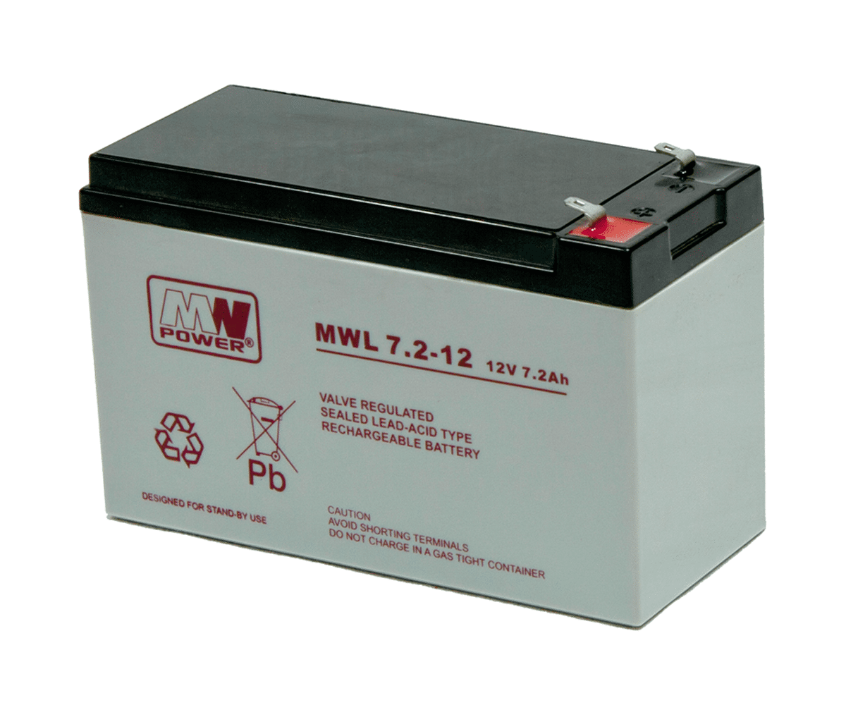 Akumulator żelowy 12V/7,2Ah MWL T1