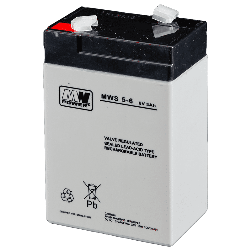 Rechargeable gel battery 6V 5Ah  MWS