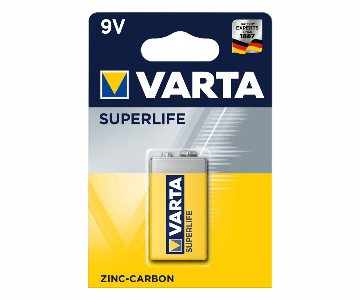 Bateria 6F22 VARTA SUPERLIFE (1 sztuka) (Zdjęcie 1)