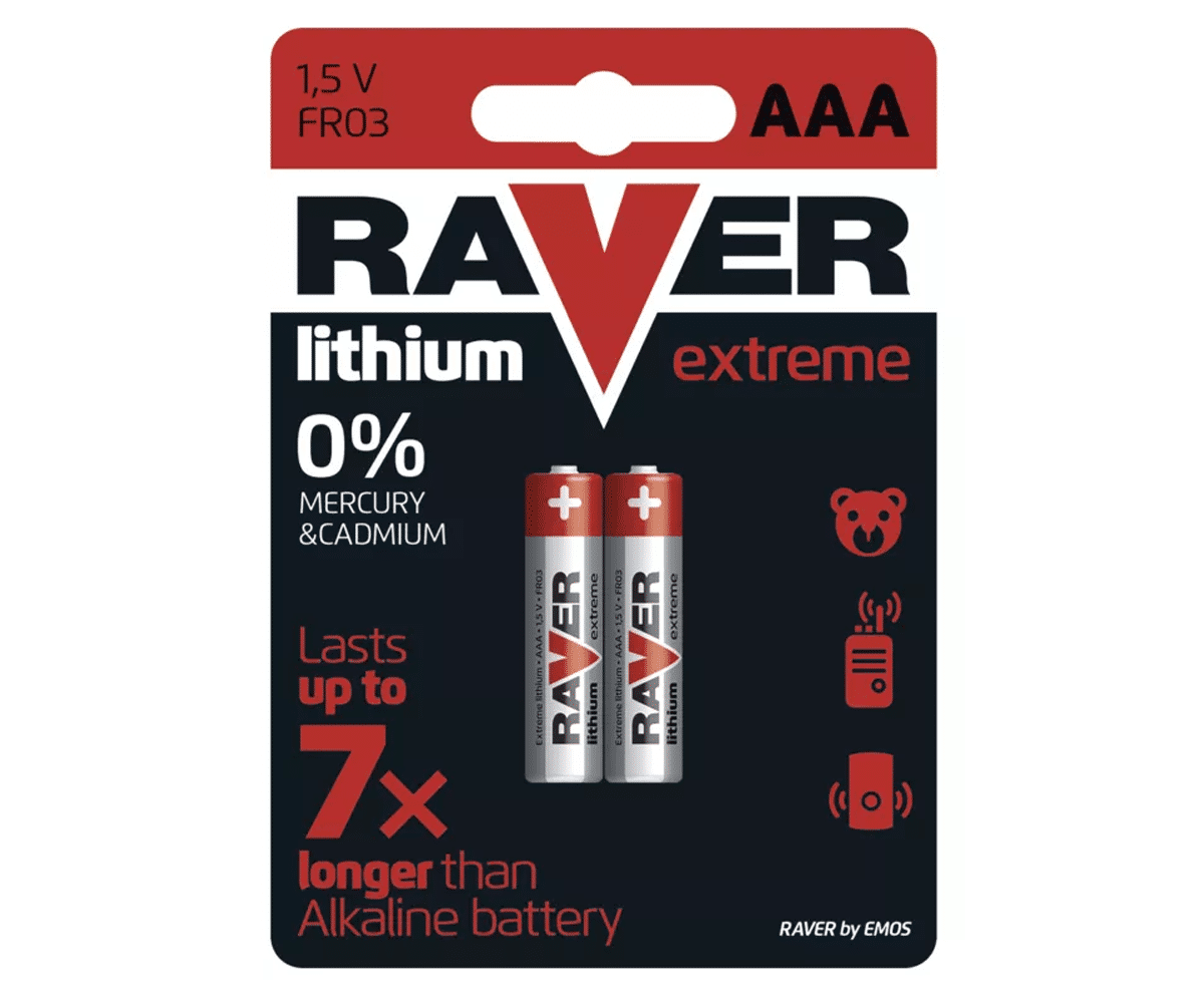 Bateria litowa RAVER FR03 B7811 (2 sztuki) (Zdjęcie 1)