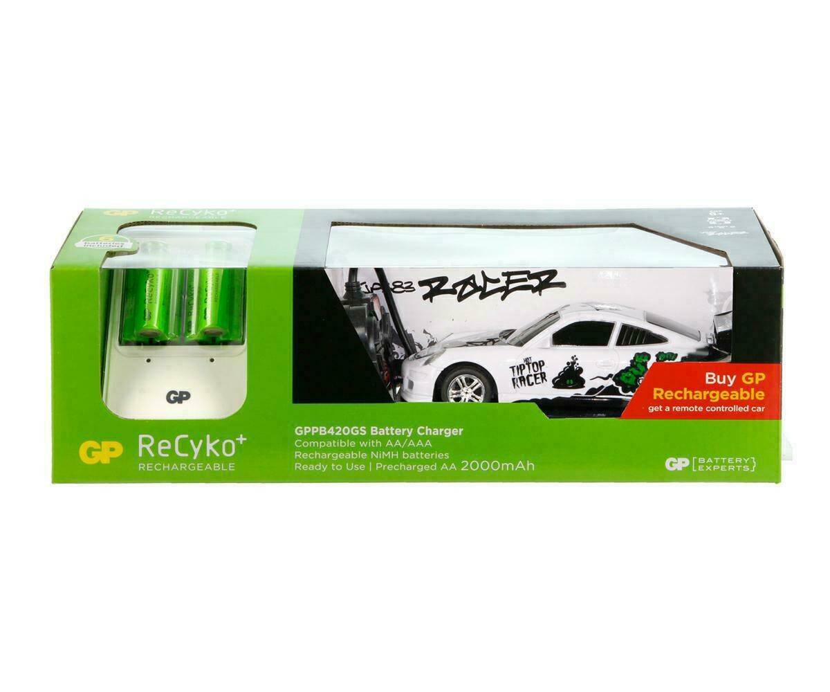 GP PB420 Charger + 6 AA rechargeable batteries GP Recyko 2000mAh + GP Car (Photo 1)