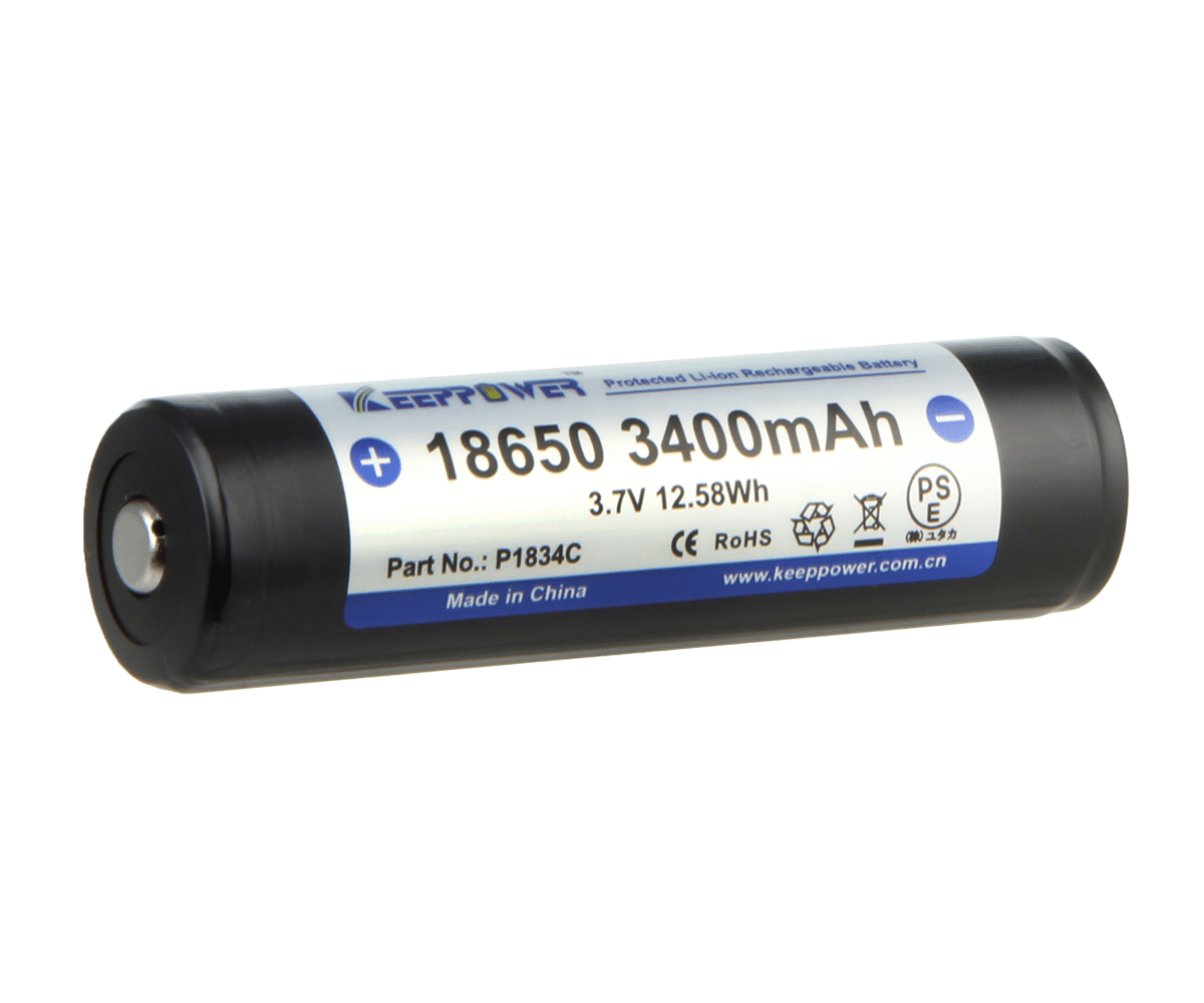 Akumulator KEEPPOWER ICR18650-340PCM 3400mAh Li-ION (Zdjęcie 2)