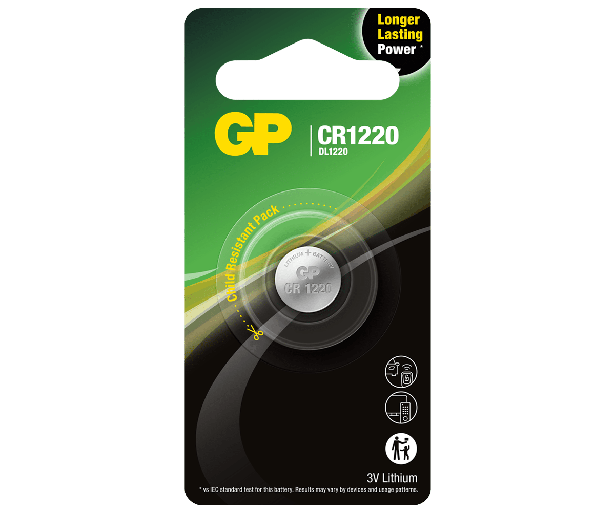 Bateria litowa GP CR1220 B1 (Zdjęcie 1)