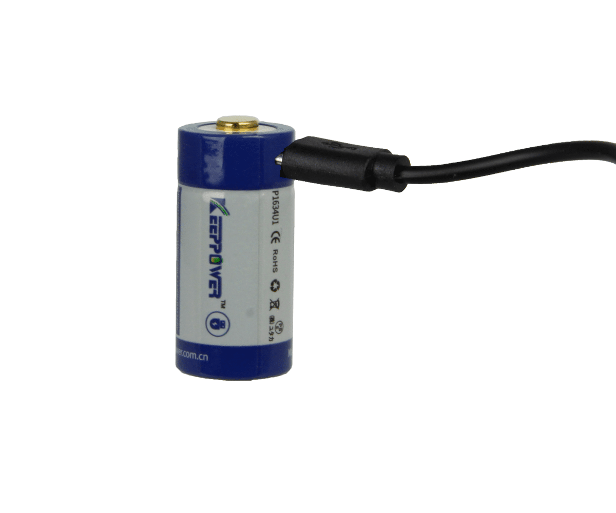 Akumulator KEEPPOWER ICR16340-86PCM 860mAh Li-ION micro-USB (Zdjęcie 4)