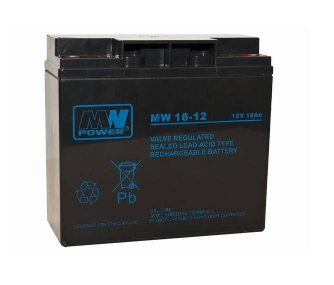 Akumulator żelowy 12V 18Ah MW (Zdjęcie 1)