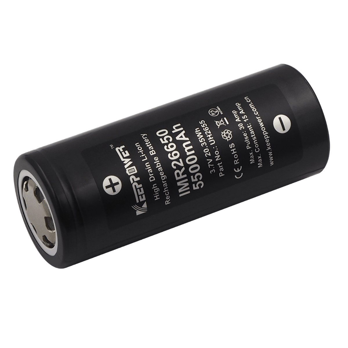 Akumulator Keeppower IMR26650 5500mAh Li-ION 15A (Zdjęcie 4)