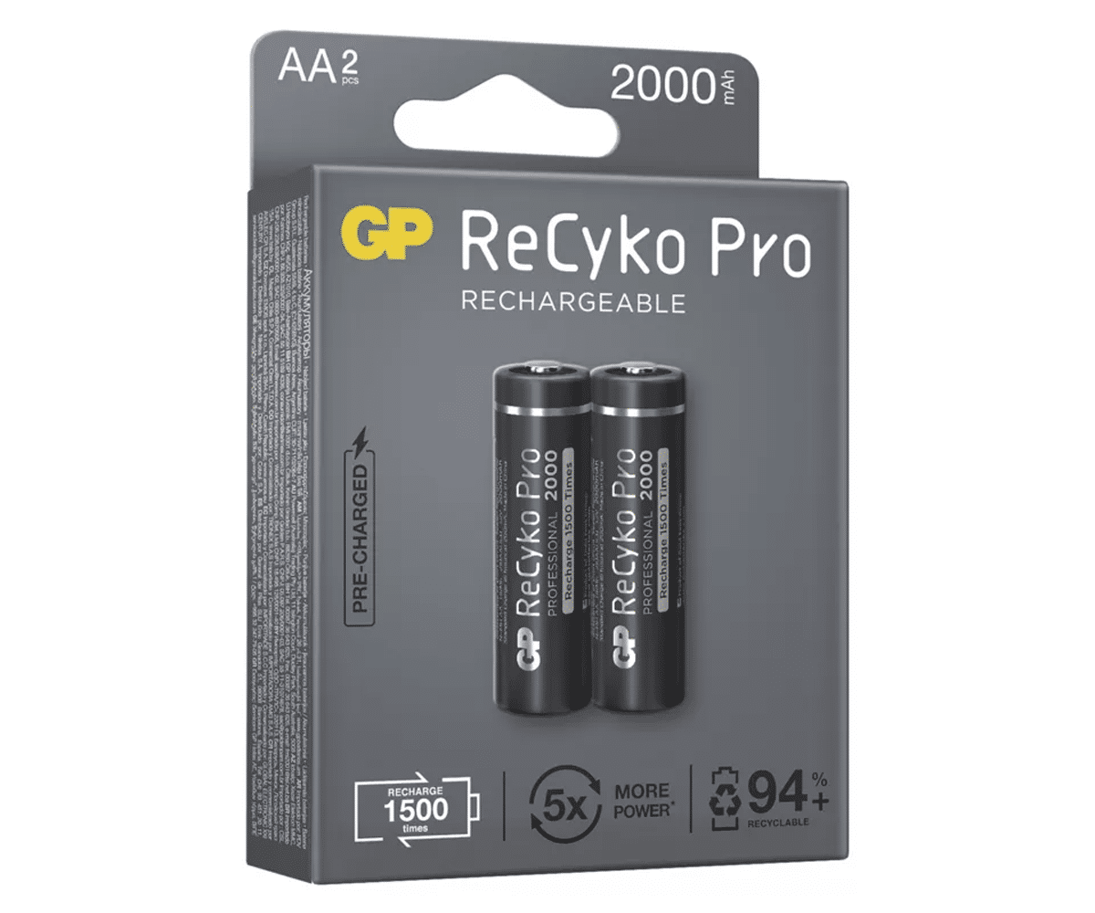 Akumulatorki GP Recyko PRO R6 AA 2000mAh 2100 Series (2 sztuki) (Zdjęcie 4)